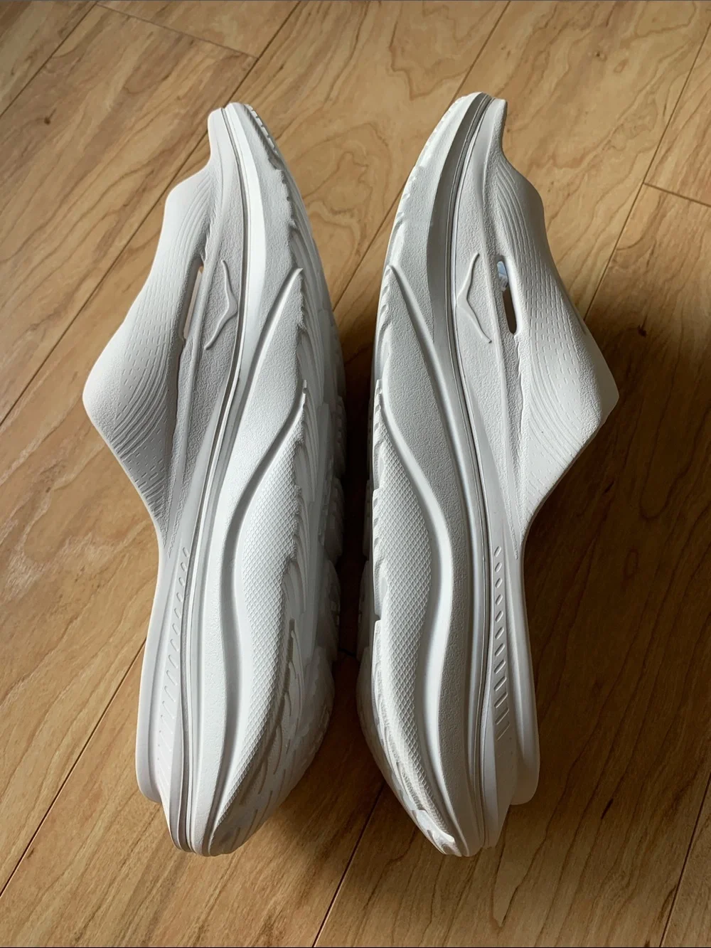 Hoka U Ora Recovery Slide 3 White  Sandals
